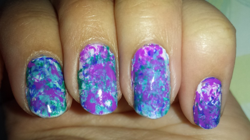 Splatter nails/April 10 2014/