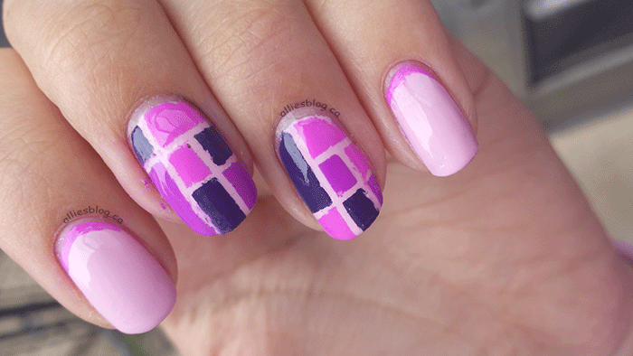 31 day challenge day 16 geometric nails