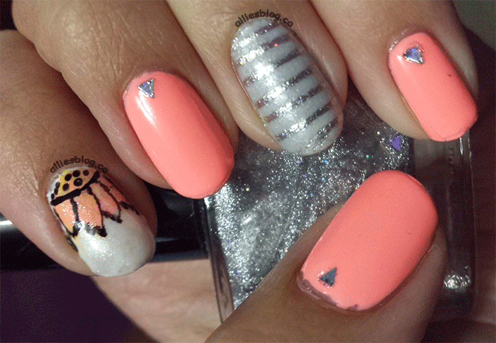31 day challenge day two |orange nails |september 2 2014