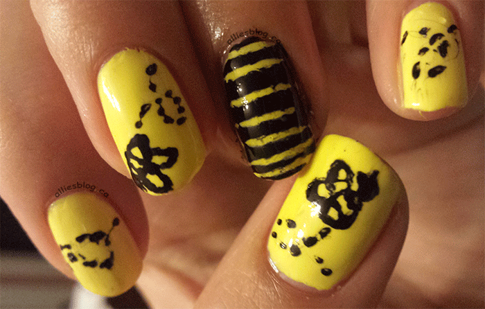 31 day challenge day 3 yellow nails| September 3 2014