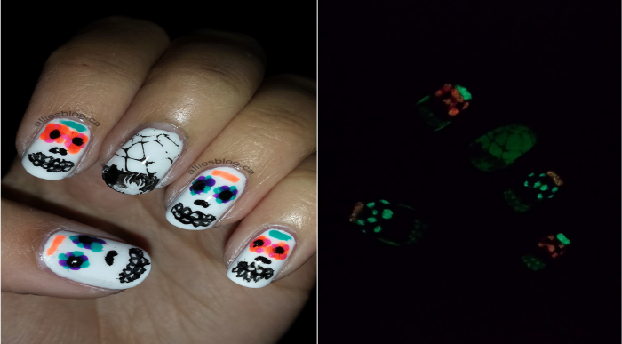 halloween nails 2014 | sugar skull nails |nailpolishcanada.com