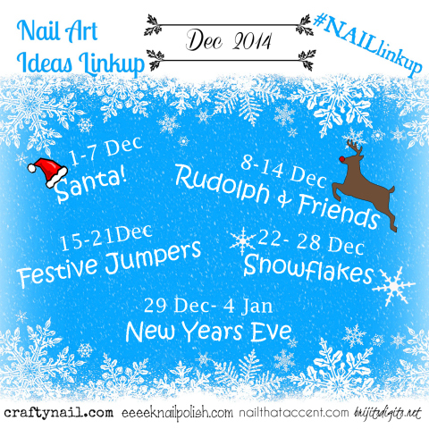 december 2014 montly challenge |craftynails