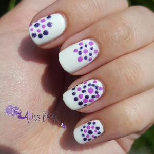 #omd3nails | july omd3nails | nail art challenge |polka dot nails