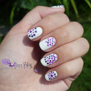 #omd3nails | july omd3nails | nail art challenge |polka dot nails