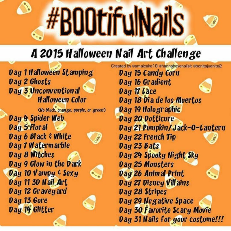 halloween nail art challenge